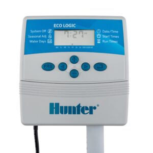 Hunter ELC4 / ELC6 – Програматор за напояване с 4/6 станции, вътрешен монтаж, 230V/24V
